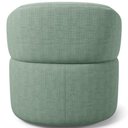 Ver imagem 7 de Poltrona Giratória Orgânica para Sala de Estar Living Helena L02 Linho Verde Menta - Lyam Decor