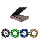 Ver imagem 5 de Cama Box Baú Queen 158x198x42cm Suede com Pistão a Gás