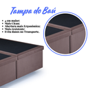 Ver imagem 7 de Cama Box Baú Queen 158x198x42cm Suede com Pistão a Gás