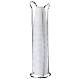 Suporte Porta Copos Descartáveis 50 E 80 ml De Bancada - Cromado - 1