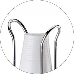 Suporte Porta Copos Descartáveis 50 E 80 ml De Bancada - Cromado - 4