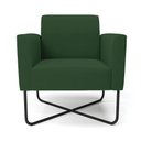 Ver imagem 5 de Kit 2 Poltronas Base X Industrial Preto Marisa Veludo D03 - D’Rossi