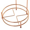 Ver imagem 6 de Suporte Porta Papel Higiênico Rosé Gold Lixeira Basculante Cobre - Branco