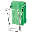 Ver imagem 1 de Toalheiro Duplo de Bancada Porta Toalha de Rosto - Cromado