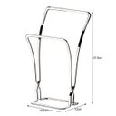 Ver imagem 4 de Toalheiro Duplo de Bancada Porta Toalha de Rosto - Cromado