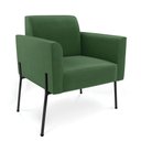 Ver imagem 3 de Sofá Namoradeira e 2 Poltronas Pé de Ferro Preto Marisa Suede D03 - D'Rossi Cor Verde