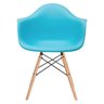 Cadeira Charles Eames Eiffel Daw - Azul Tiffany - Madeira Clara - 4