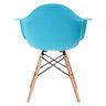Cadeira Charles Eames Eiffel Daw - Azul Tiffany - Madeira Clara - 3