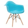 Cadeira Charles Eames Eiffel Daw - Azul Tiffany - Madeira Clara - 1