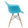 Cadeira Charles Eames Eiffel Daw - Azul Tiffany - Madeira Clara - 2