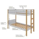 Ver imagem 4 de Cama Beliche Delicatta Branco Cera Kk Móveis