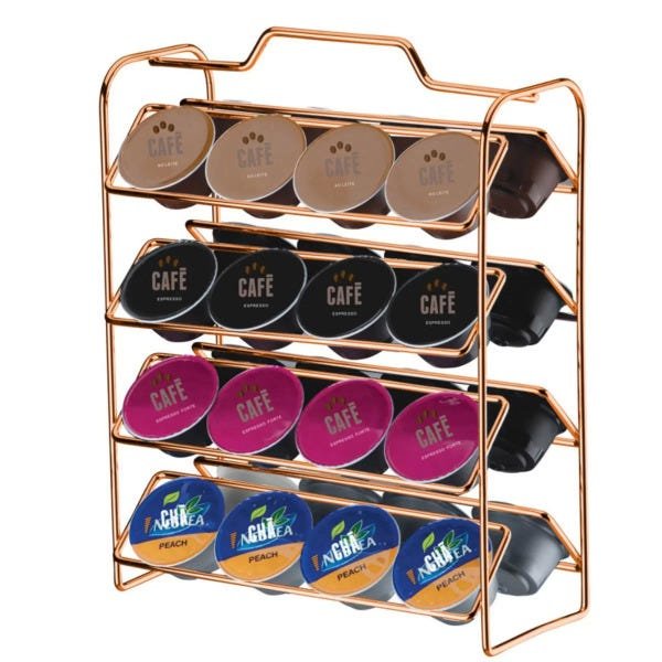 Suporte Organizador Para 32 Cápsulas Modelo Dolce Gusto - Rosé Gold - 1