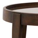Ver imagem 3 de Mesa Lateral Penha Castanho Canela e Castanho Oregon - Datelli Design
