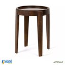 Ver imagem 1 de Mesa Lateral Penha Castanho Canela e Castanho Oregon - Datelli Design