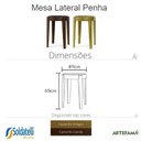 Ver imagem 7 de Mesa Lateral Penha Castanho Canela e Castanho Oregon - Datelli Design