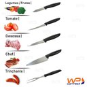 Ver imagem 2 de Jogo de Facas Aço Inox Tramontina com Cepo 6 Peças