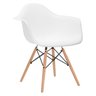 Cadeira Charles Eames Eiffel Daw - Branco - Madeira Clara - 1