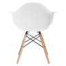 Cadeira Charles Eames Eiffel Daw - Branco - Madeira Clara - 3