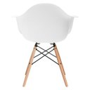 Ver imagem 3 de Cadeira Charles Eames Eiffel Daw - Branco - Madeira Clara
