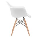 Ver imagem 2 de Cadeira Charles Eames Eiffel Daw - Branco - Madeira Clara