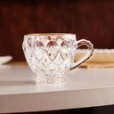 Ver imagem 4 de Jogo 6 Xícaras Café Curto 80ml Fio de Ouro Vidro Lile Lyor Cafezinho Clínica Atendimento Recep