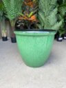Ver imagem 6 de Vaso Decorativo para Plantas Grandes Auto Brilho para Sala (liso/verde-musgo)