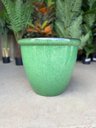 Ver imagem 3 de Vaso Decorativo para Plantas Grandes Auto Brilho para Sala (liso/verde-musgo)