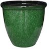 Vaso Decorativo para Plantas Grandes Auto Brilho para Sala (liso/verde-musgo) - 1