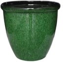 Ver imagem 1 de Vaso Decorativo para Plantas Grandes Auto Brilho para Sala (liso/verde-musgo)