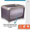 Ver imagem 3 de Berço Cercadinho Desmontável Portátil Chiqueirinho Confort Cinza