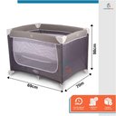 Ver imagem 7 de Berço Cercadinho Desmontável Portátil Chiqueirinho Confort Cinza