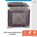 Ver imagem 2 de Berço Cercadinho Desmontável Portátil Chiqueirinho Confort Cinza