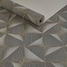 Papel de Parede Lavável Texturizado Geométrico 3d Cinza - 1