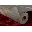 Ver imagem 5 de Papel de Parede Lavável Texturizado Geométrico 3d Cinza