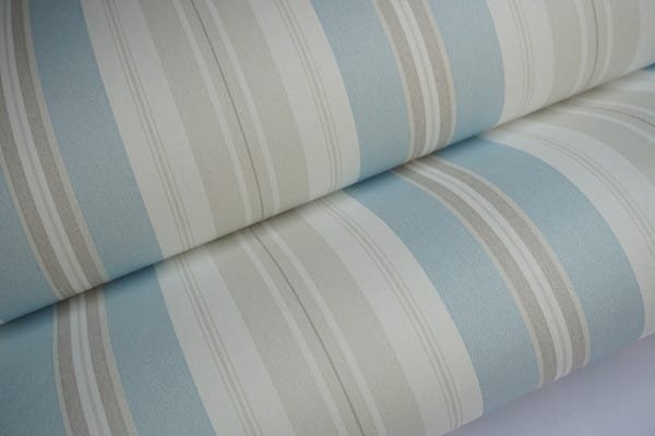 Papel de Parede Importado tnt Listrado Azul Cinza off White - 6
