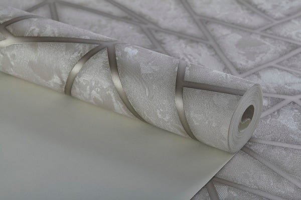 Papel de Parede Importado Texturizado Vinílico Lavável Temático Pedra Recortada Cinza - 3