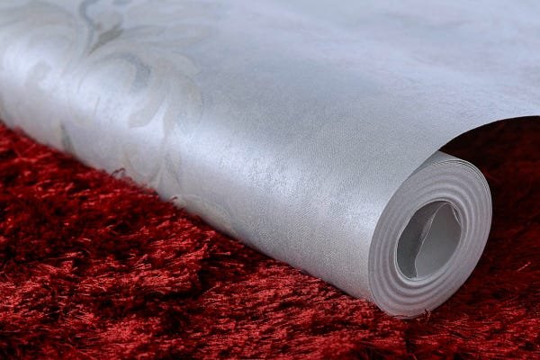 Papel de Parede Importado Vinílico Lavável Texturizado Tnt Arabesco Azul Alto Padrão - 5