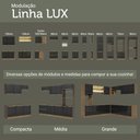 Ver mais imagens de Balcão Porta-Temperos 20 cm 1 Porta Rustic/Preto Lux Madesa