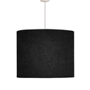 Ver imagem 1 de Lustre Pendentre de Linho Iluminação Sala Quarto Luxo:preto/fio Branco