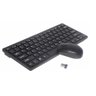 Kit Mini Teclado e Mouse Wireless Slim Plug Play 2.4ghz Preto - 1