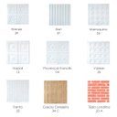 Ver imagem 5 de Kit com 10 Revestimento 3d Placa De Pvc 50cm X 50 Cm Paredes E Tetos Alto Relevo COLÔNIA