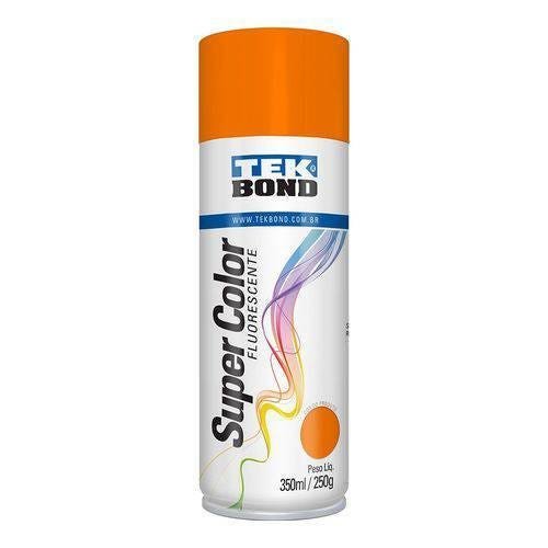 Tinta Spray Fluorescente Laranja 350ml /250g - Tekbond