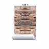 Papel de Parede Adesivo Pedras Marrom NP021 0,58x2,5M - 5