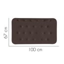 Ver imagem 2 de Painel Estofado Luxo Capitonê Brenda 100cm Solteiro para Cama Box Suede Marrom - Gat Magazine