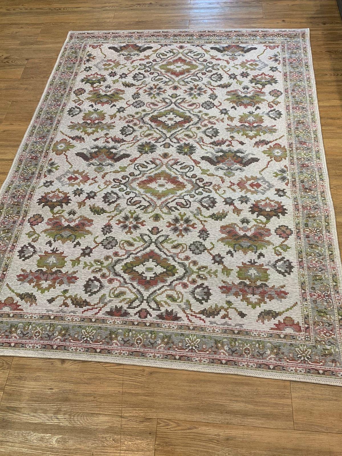 Tapete Sala Classico Oriental 200X250 Cm Tipo Belga 51 Cinza - 3