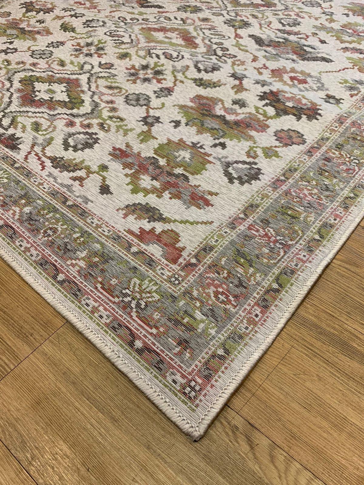 Tapete Sala Classico Oriental 200X250 Cm Tipo Belga 51 Cinza - 4