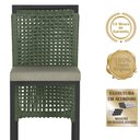 Ver imagem 3 de Mesa Bistrô e 2 Banquetas Roma Preta Corda Náutica Estofado 8 Trama Original