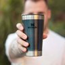 Copo Térmico Stanley para Cerveja ou Café com Tampa e Abridor Aço Inox Azul - 6