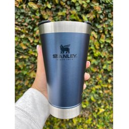 Copo Térmico Stanley para Cerveja ou Café com Tampa e Abridor Aço Inox Azul - 5