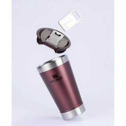 Copo Térmico Stanley para Cerveja ou Café com Tampa e Abridor Aço Inox Vinho - 5